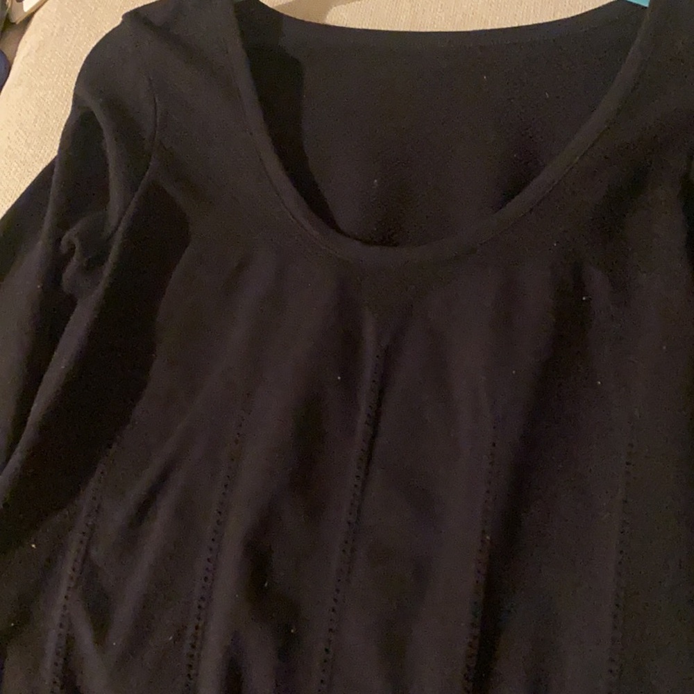 Fabletics Black Compression Workout Shirt - Picture 4 of 5